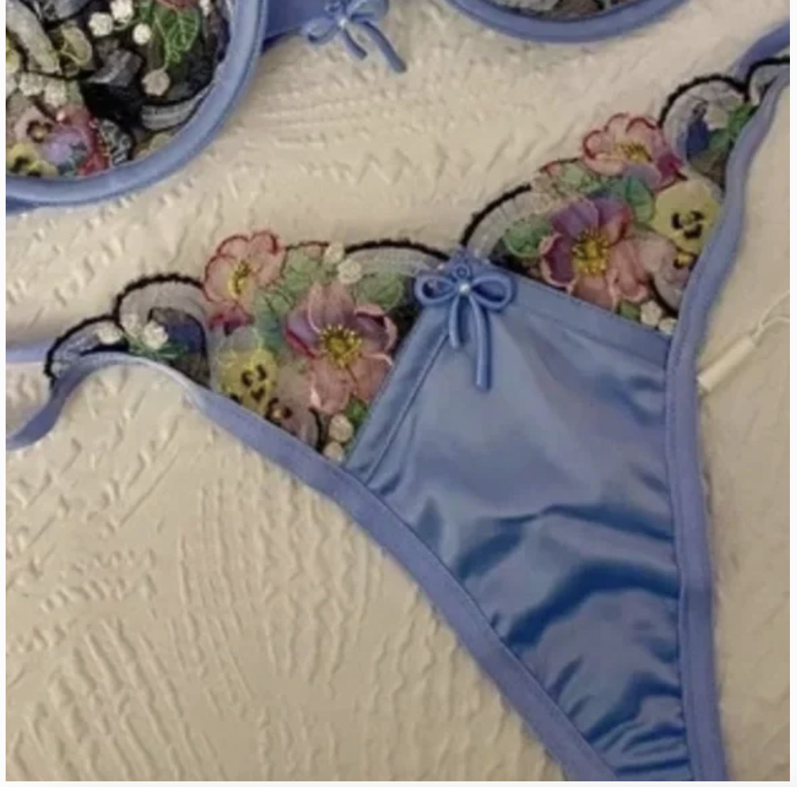 NWT For Love and Lemons Louise Thong Panty XS