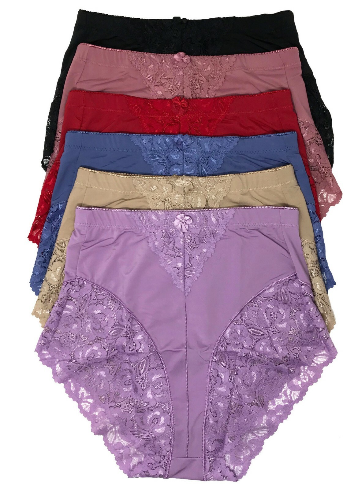 2-6 High Waist Briefs Tummy Control Girdles Lace Shaper Panties 63031 S-XL GIFTS