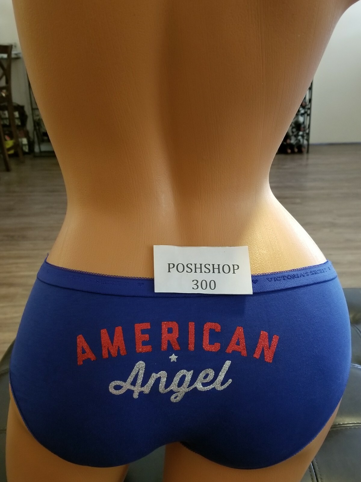 VICTORIA’S SECRET ROYAL BLUE AMERICAN ANGEL GLITTER HIPHUGGER QUICK SHIPPING!!