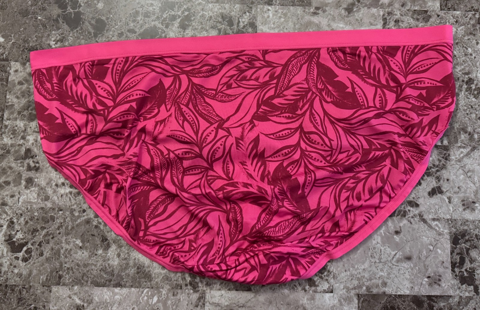 NWT CACIQUE LANE BRYANT 18/20 SMOOTH PINK PALM FERN NO SHOW HIPSTER PANTIES