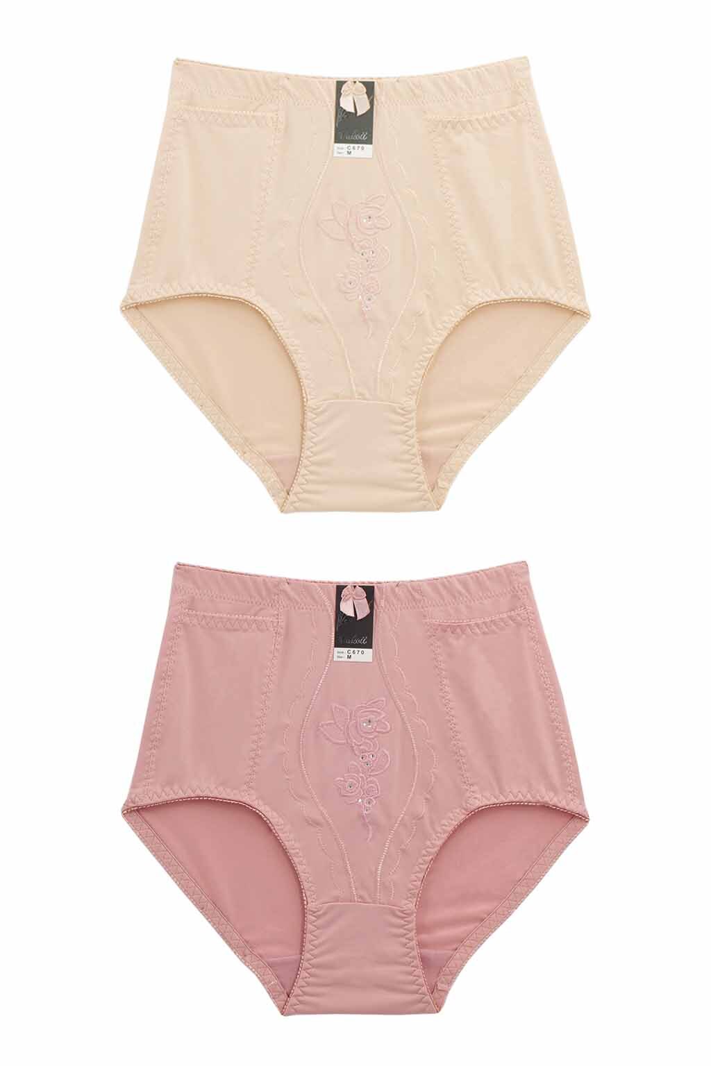 Lot 6 Tummy Control Panties Brief Front Side Pockets S M L XL 2XL 3XL 4XL 670