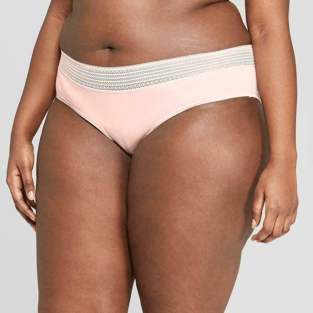 Auden Womens Modal Hipster Plus Size 3X (24-26) Casual Pink