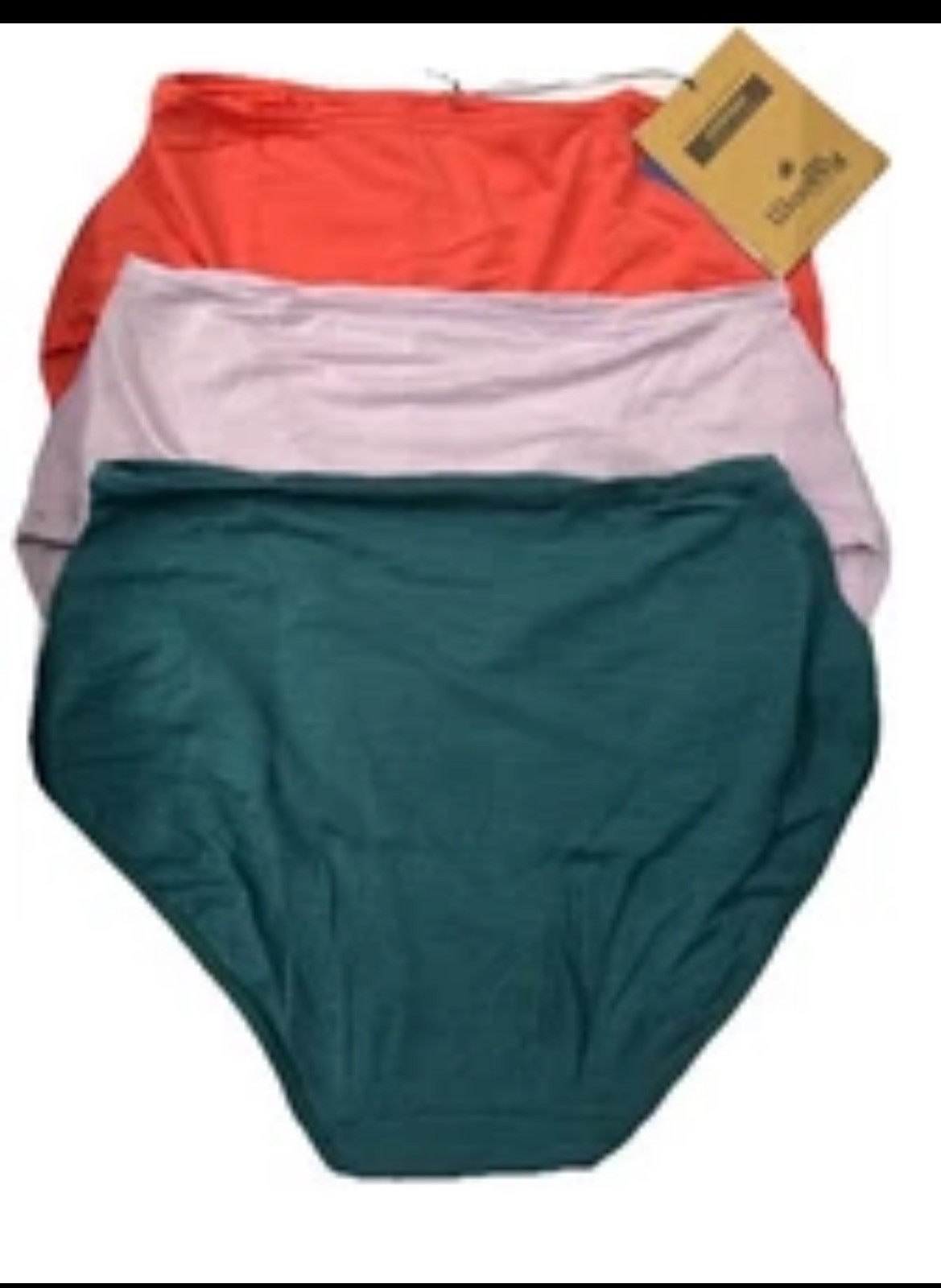 Woolly Women’s High Waisted Brief 3 Pack, 95% Merino, Rose, Lilac, Teal, XS