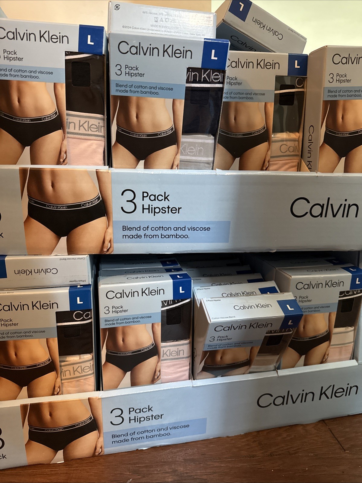 PriceCut! Women’s Calvin Klein 3Pack Hipster Underwear Ultra-Soft Cotton Large