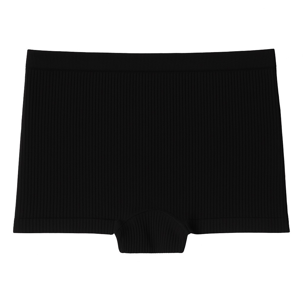 Women’s 12-Pack Seamless Ribbed Boyshorts – Assorted Colors, Mid Rise Fit