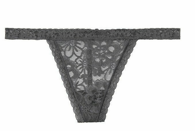 💖New Victoria’s Secret V-String💖Thong🖤💗Size XS🖤Black Pearl