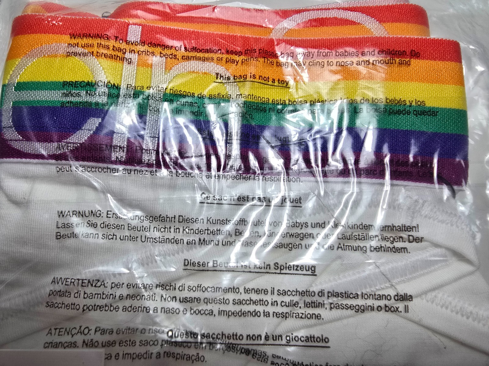 S Calvin Klein Modern Cotton Pride Bikini Panties Underwear White RARE NWT