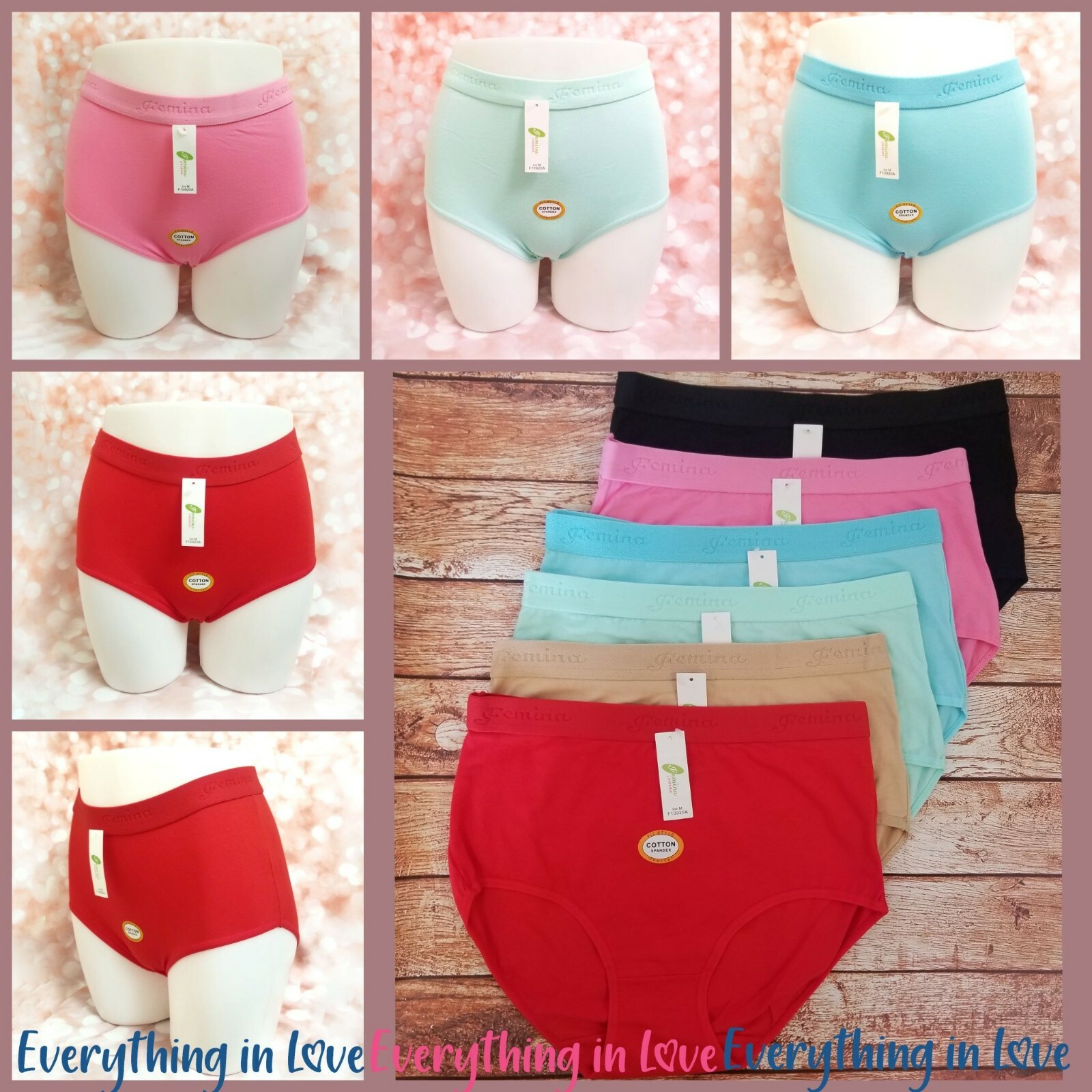 Women Soft Elastic Band Cotton High Waist Classic Brief Panties Underwear S-4XL