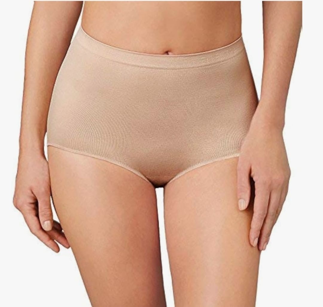 Ellen Tracy Essentials Women’s Seamless Brief Panties 5 Pack SunBeige Size S & M