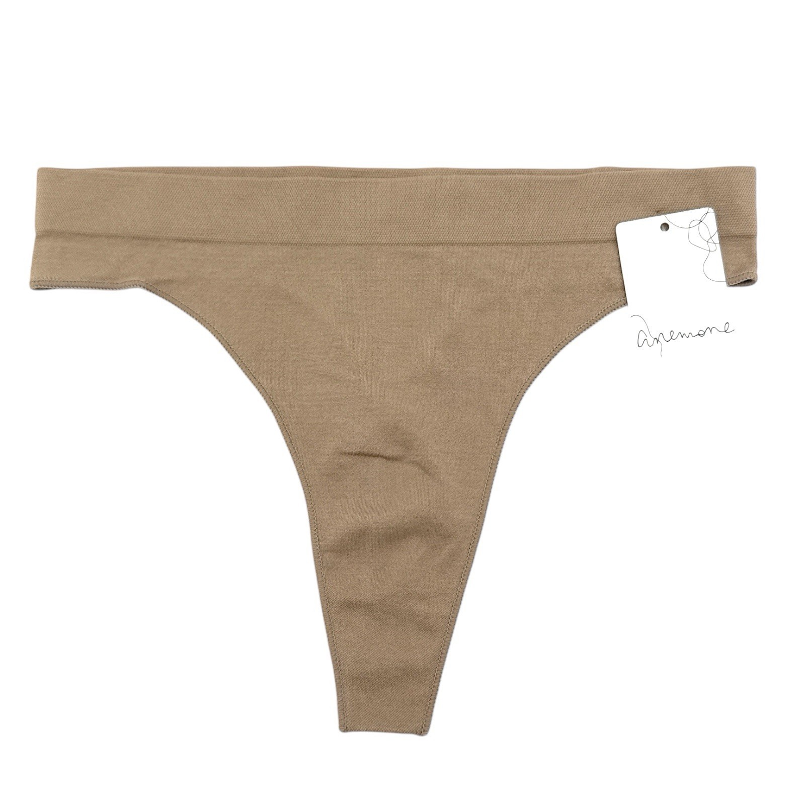 NWT Women’s TAUPE Seamless Thong Underwear Fits 2-9 – Nylon Spandex Stretch