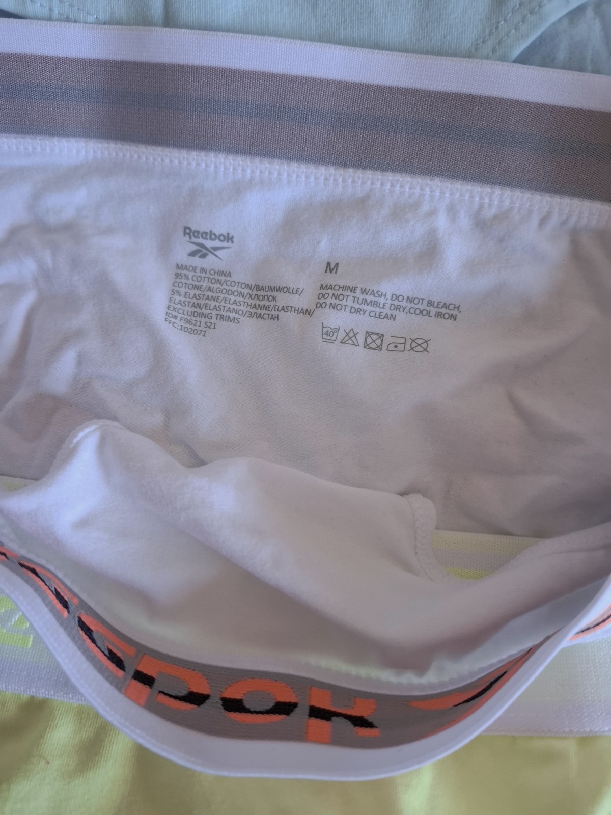 Reebok 3 X cotton Briefs Size M