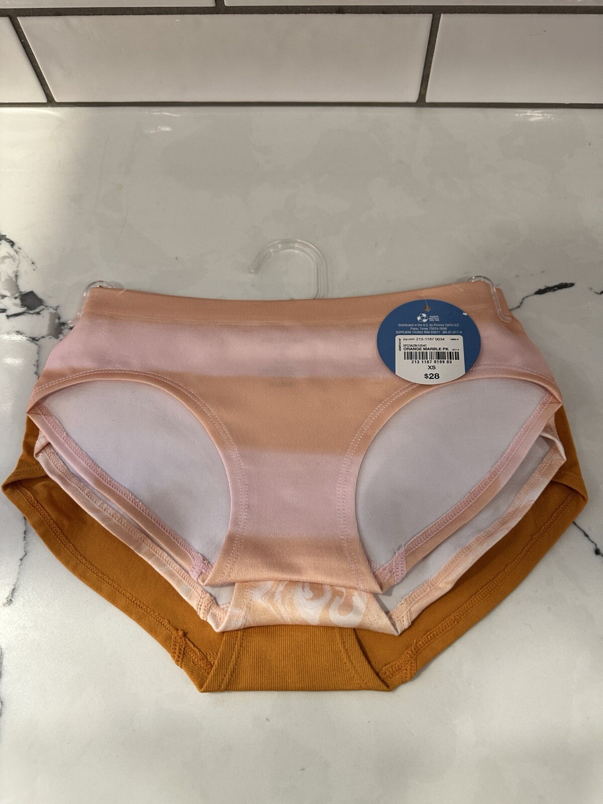 Arizona Body 3 Pack Hipster Seamless XS Orange Marble