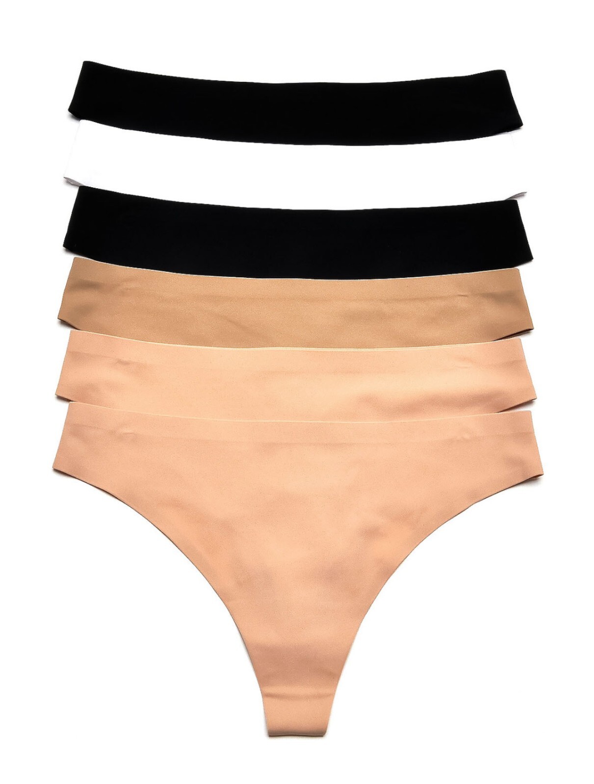 3/6 Pack Women No Show Thongs G-String Underwear Panties Lingerie Panty 5073