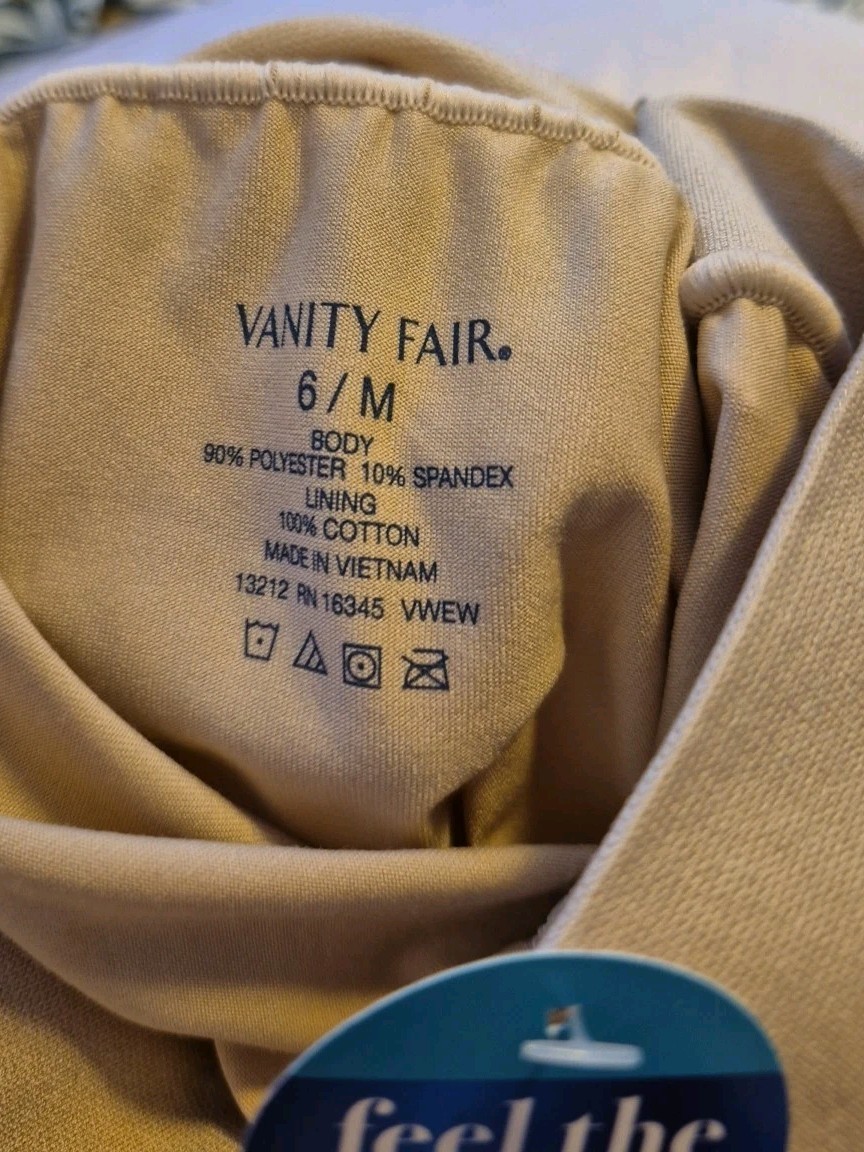 Nwt Bali & Vanity Fair Medium/6 Hi-Cut Briefs Panties Underwear Lot Of 2 Undies