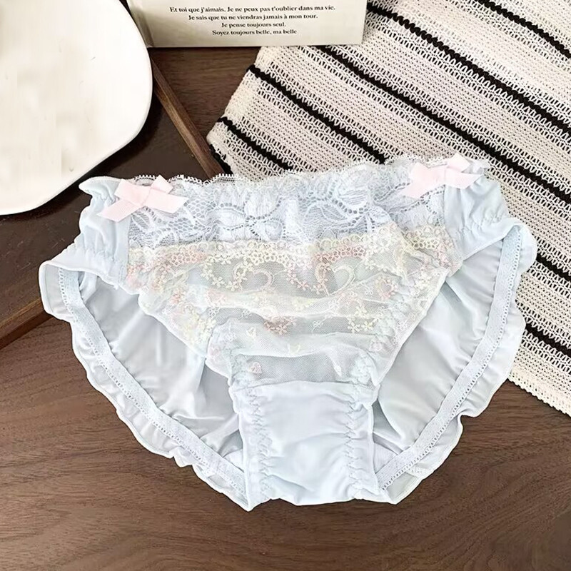 Sweet Girls Bow Panties Lace Underpant Briefs Lolita School Princess Knickers
