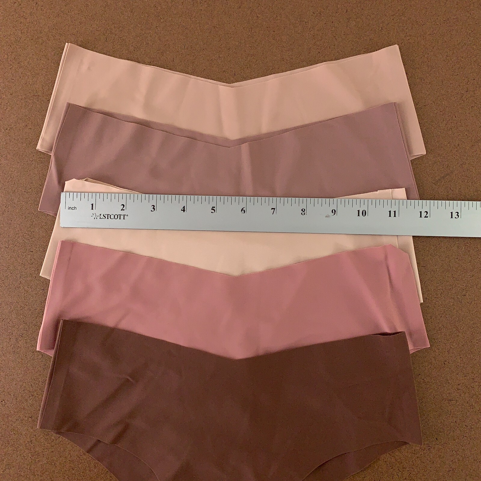 Shein Women’s Small US 4 Multicolor Seamless Lightweight Brief Panty 5 Pack NWT