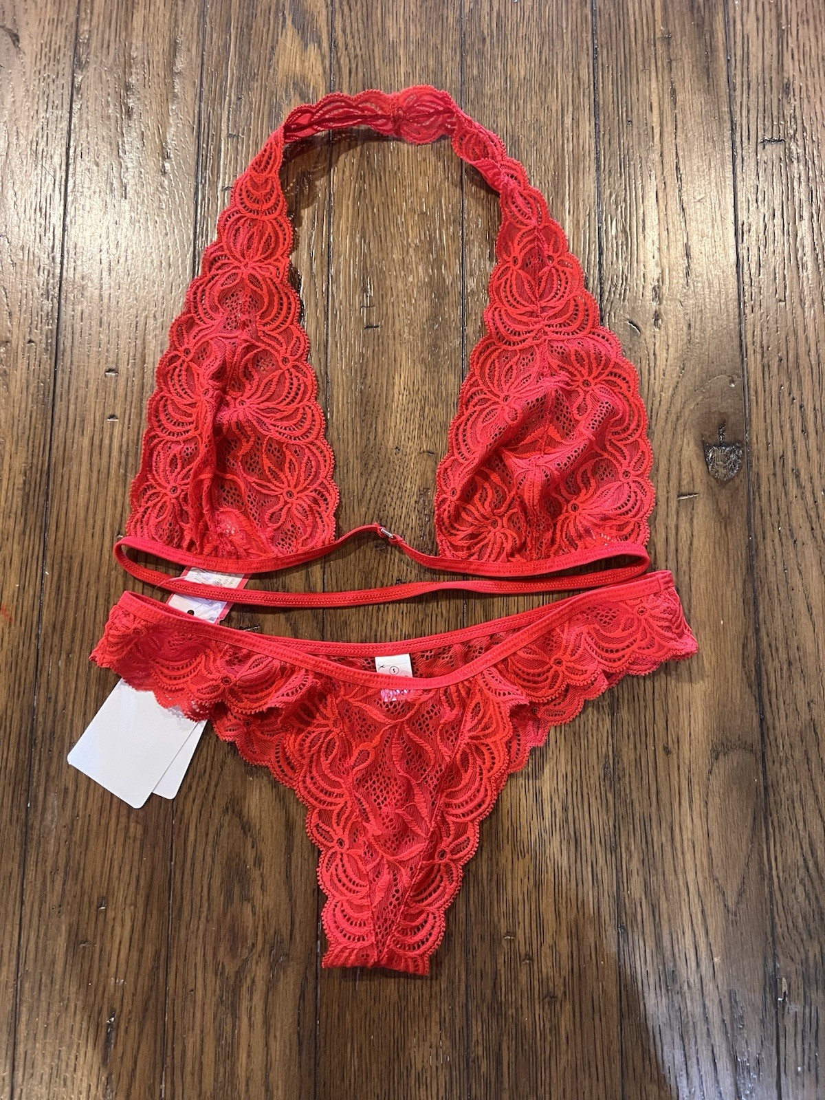 Wicked Weasel Lingerie set Top M And Bottom S Red