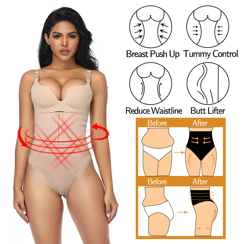 Fajas Colombianas High Waist Shapewear Tummy Control Women Shaper Panties Girdle