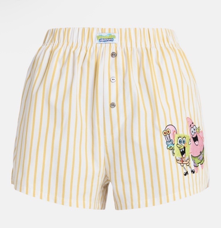SpongeBob SquarePants Women’s Size L 12-14 Sleep Lounge Pajama Boxer Shorts