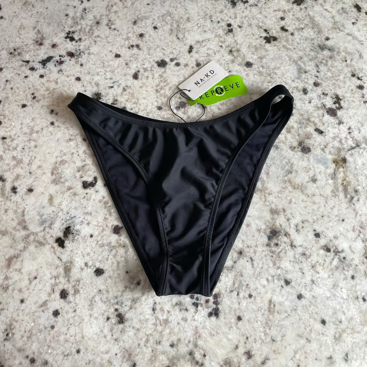 [NWT] NA-KD High Cut Bikini Panty – Size XXS Black