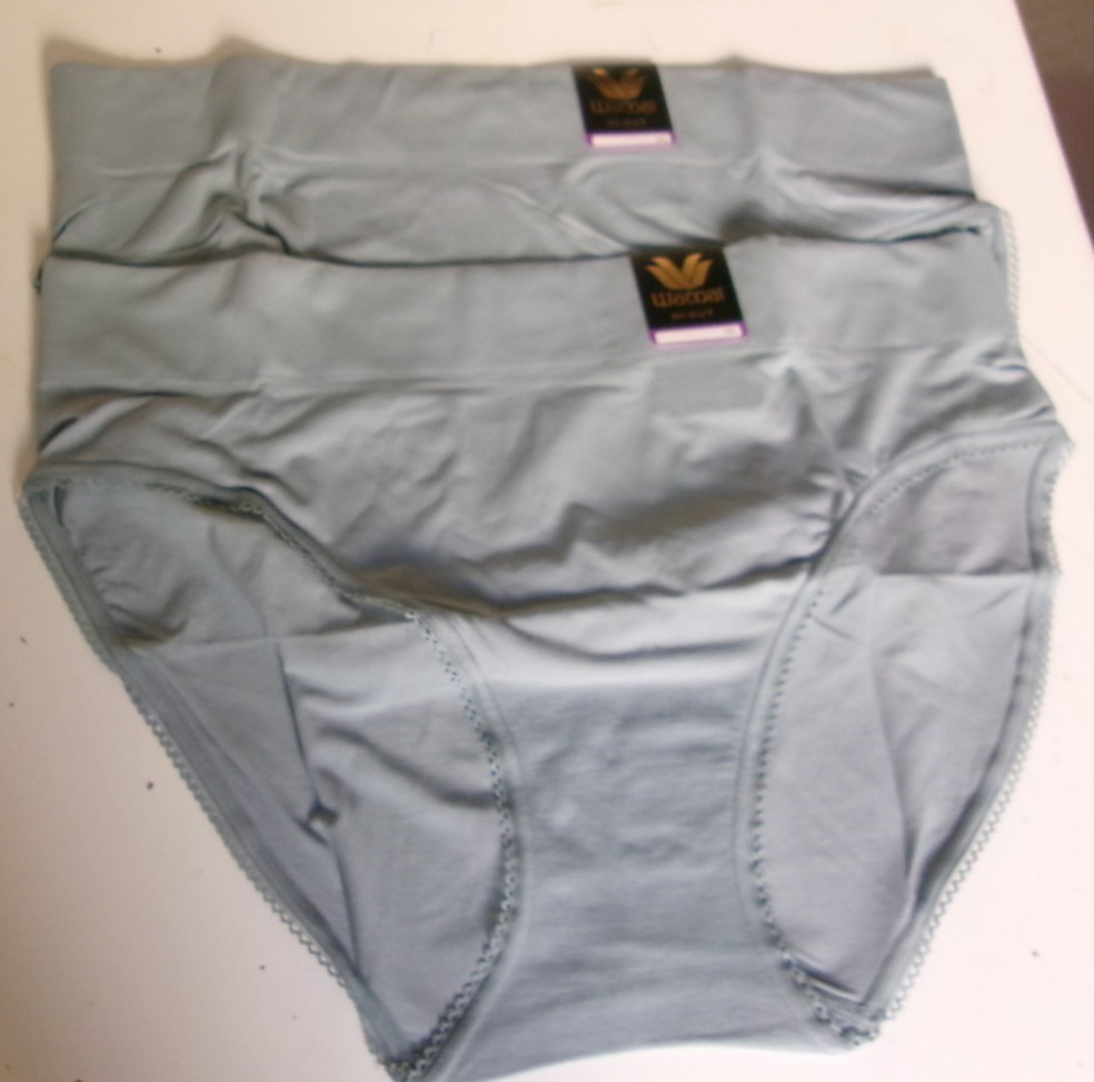 2 Wacoal Feeling Flexible Hi Cut Brief Size 2X Style 871332 Lead (035)