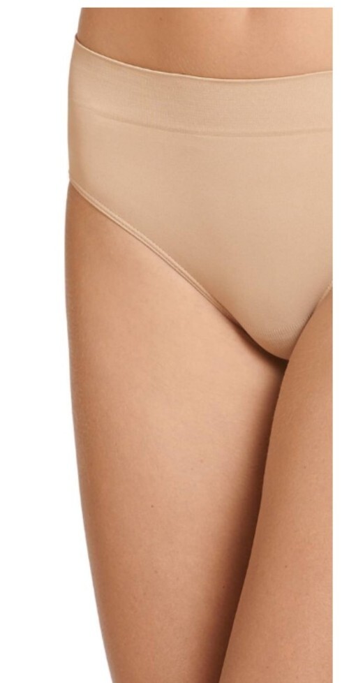NWT Vanity Fair No Pinch No Show Bikini Panties 18217 Nude Size 7/L.