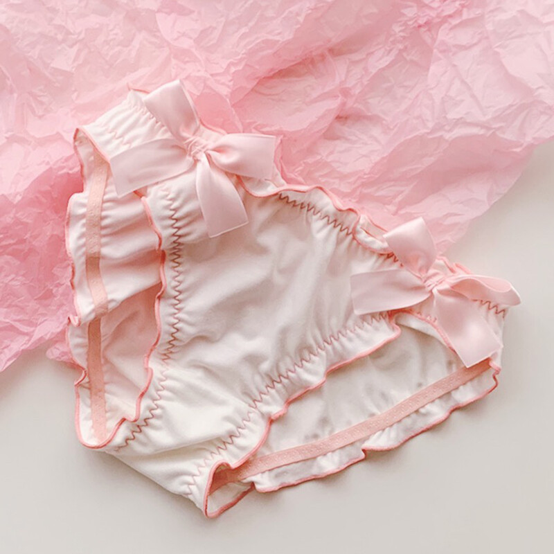 Cute Japanese Girls Bow Panties Briefs Underpant Lolita Sweet Students Underwear