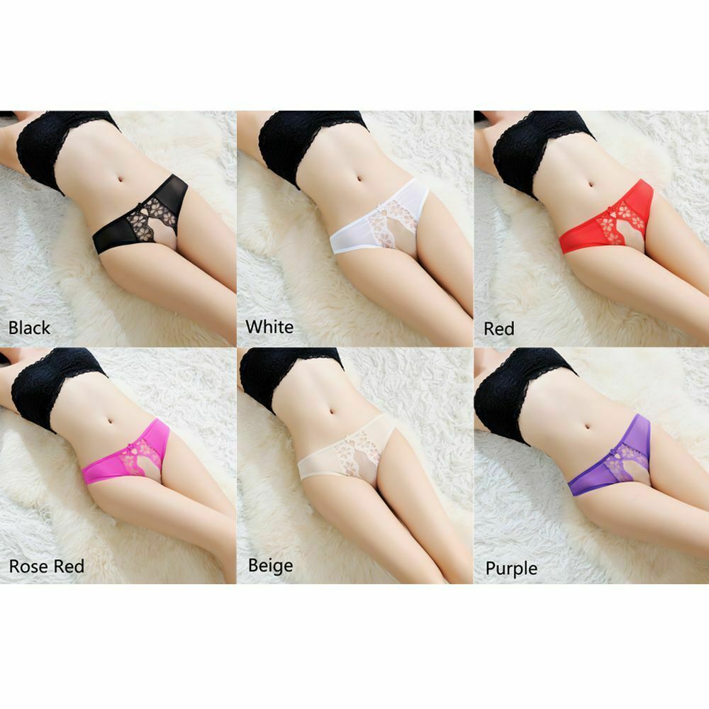 Briefs Thongs G-String Open Crotch Panties Lace Underwear Women’s Lingerie US