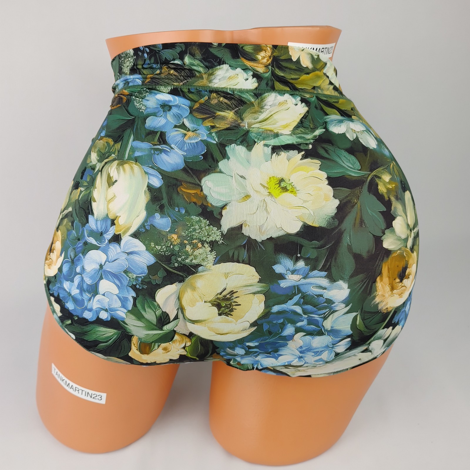 LANE BRYANT CACIQUE COMFORT BLISS FULL BRIEF PLUS PANTY 14/16 BLUE YELLOW FLORAL