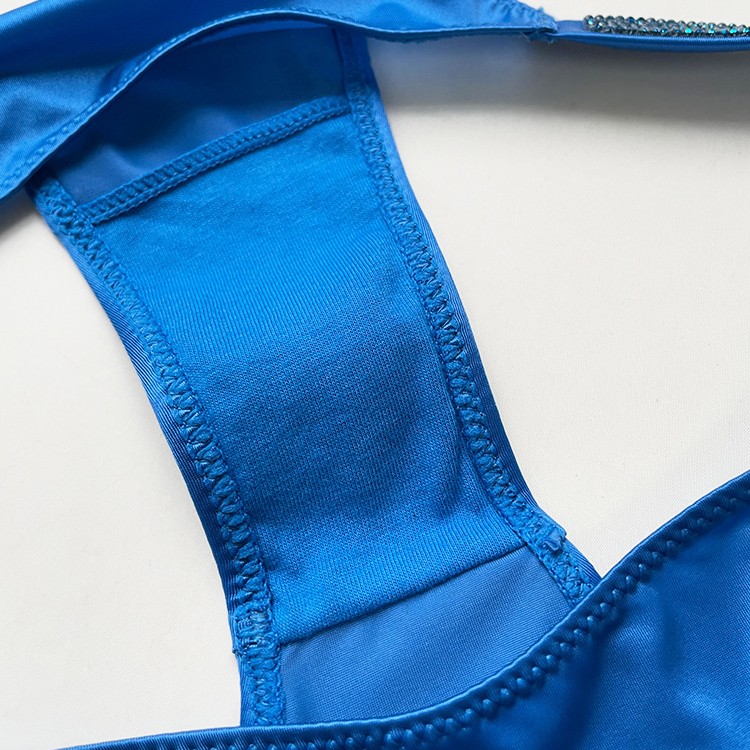 3 Pack Womens V cut Bikinis Panties Underwear Sexy Glitter Low Rise Underwear