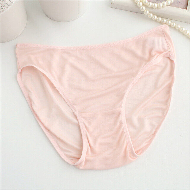100% Mulberry Silk Underwear For Women Briefs Thin Silk Lady Panties Popular New
