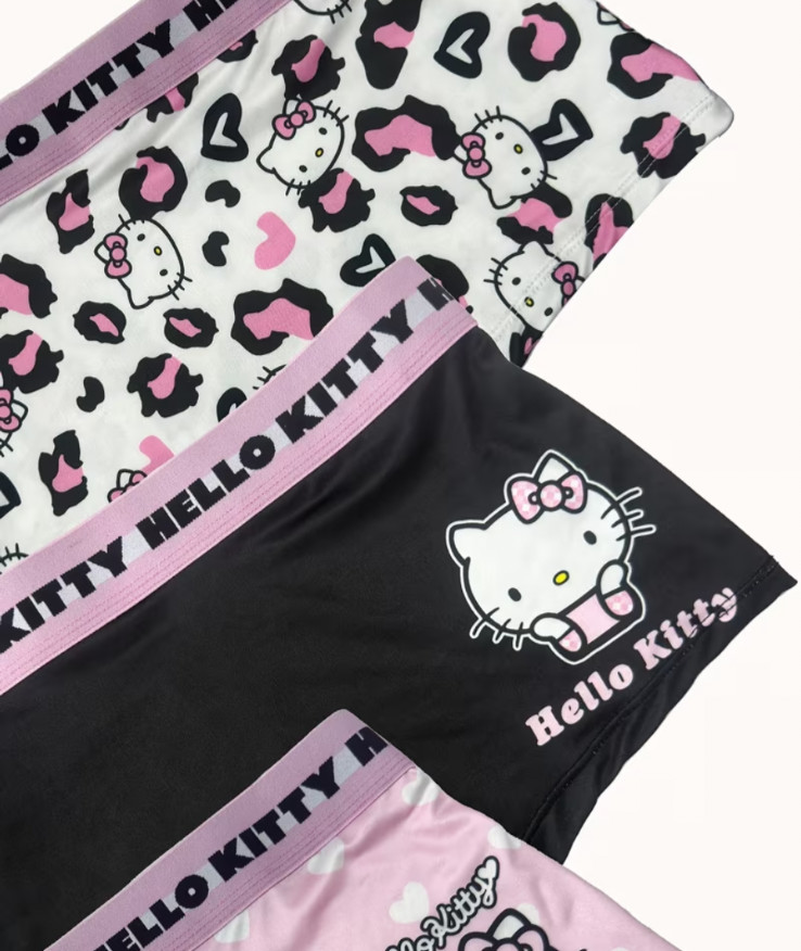 Sanrioom & Hello Kitty Women’s Collaboration Cartoon Print Brief Panty 3pack M