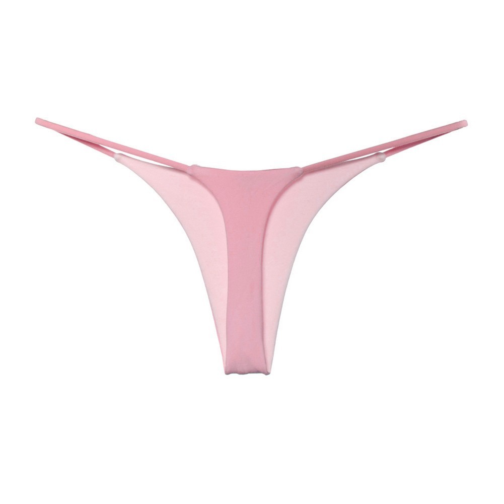 Women’s Black Seamless Yoga Thong Underwear Sexy for lingerie with Thin Straps