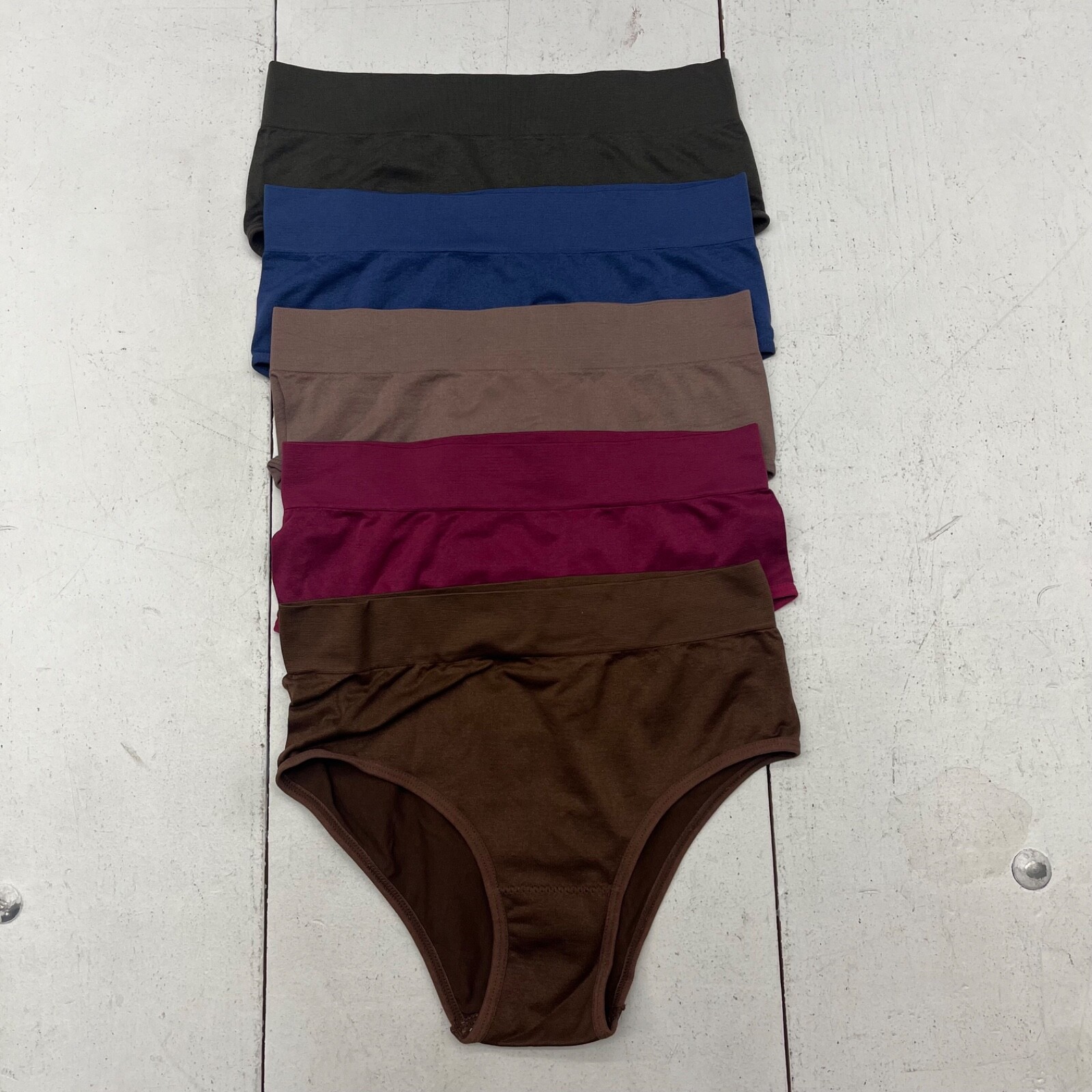 Shein Multicolor 5-Pack Brief Style Underwear Stretch Womens Size Small