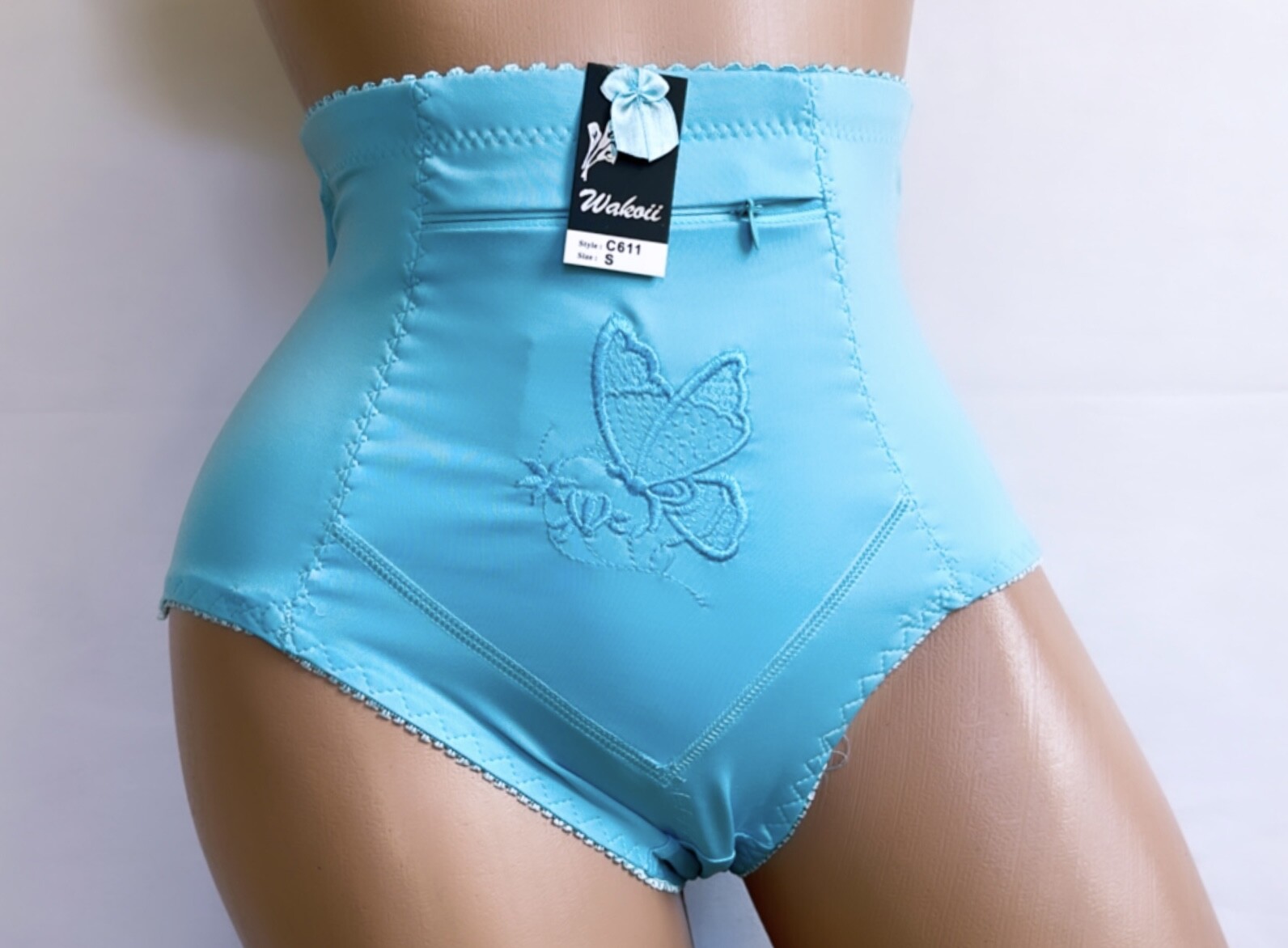 High Waisted Briefs Girdle Panties Lot 2-6 Tummy Control Travel Safe Zipper S-4X