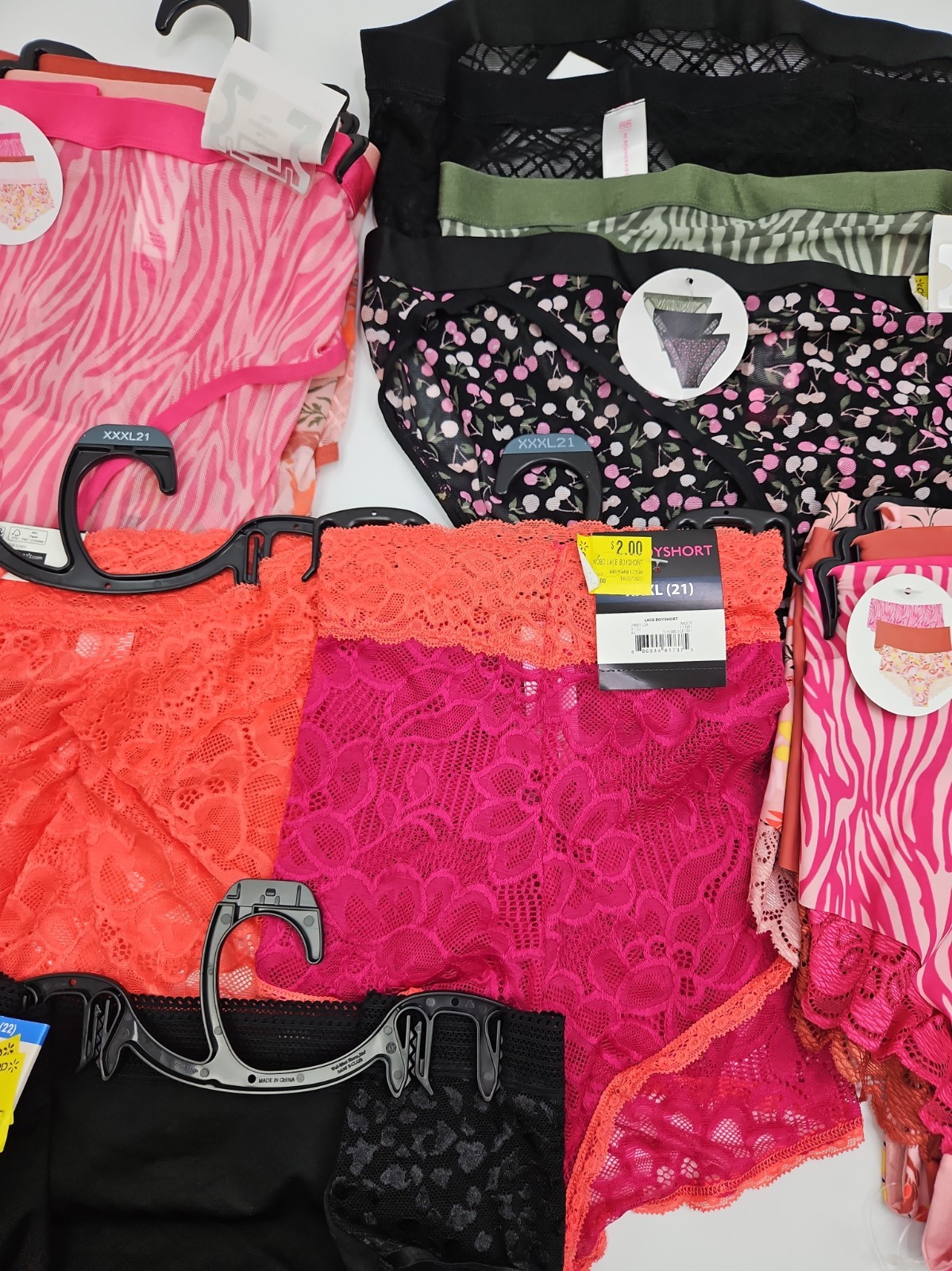 Huge Lot No Boundaries Freecut Cheeky with Lace Panties Diff Styles NWT XXXL