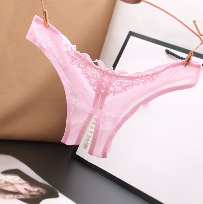 Women’s Lace Panties Crotchless Underwear Thongs Lingerie G-string Floral Briefs