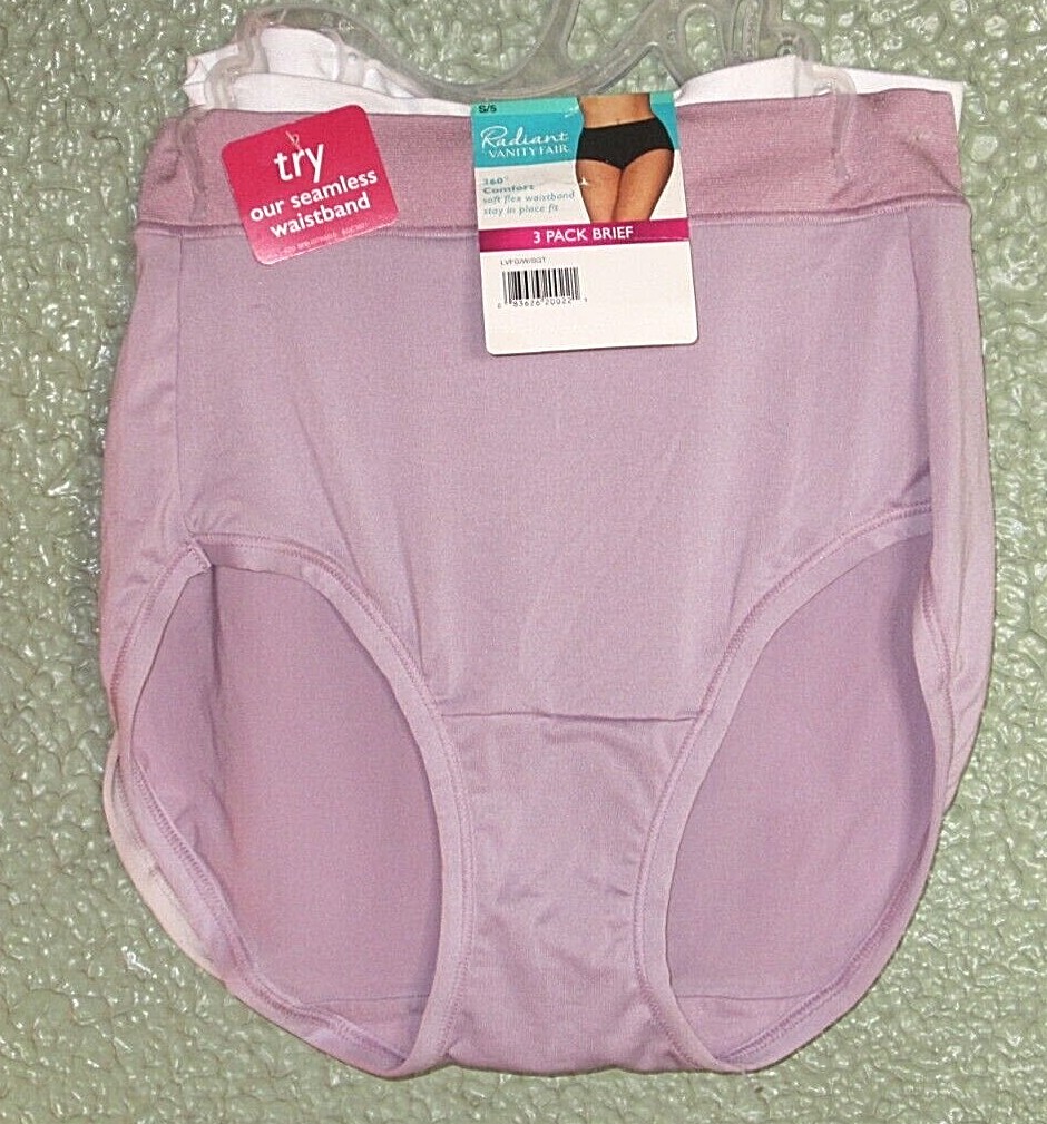 NWT Radiant by Vanity Fair 3 Pack Comfort Stretch Briefs Multiple Colors & Sizes