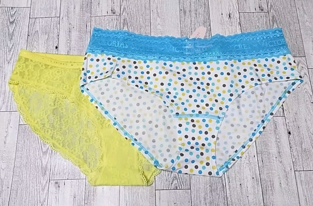 NWT Victoria Secret 2 Pair Panties Size Large – Low Rise Hiphugger/Bikini