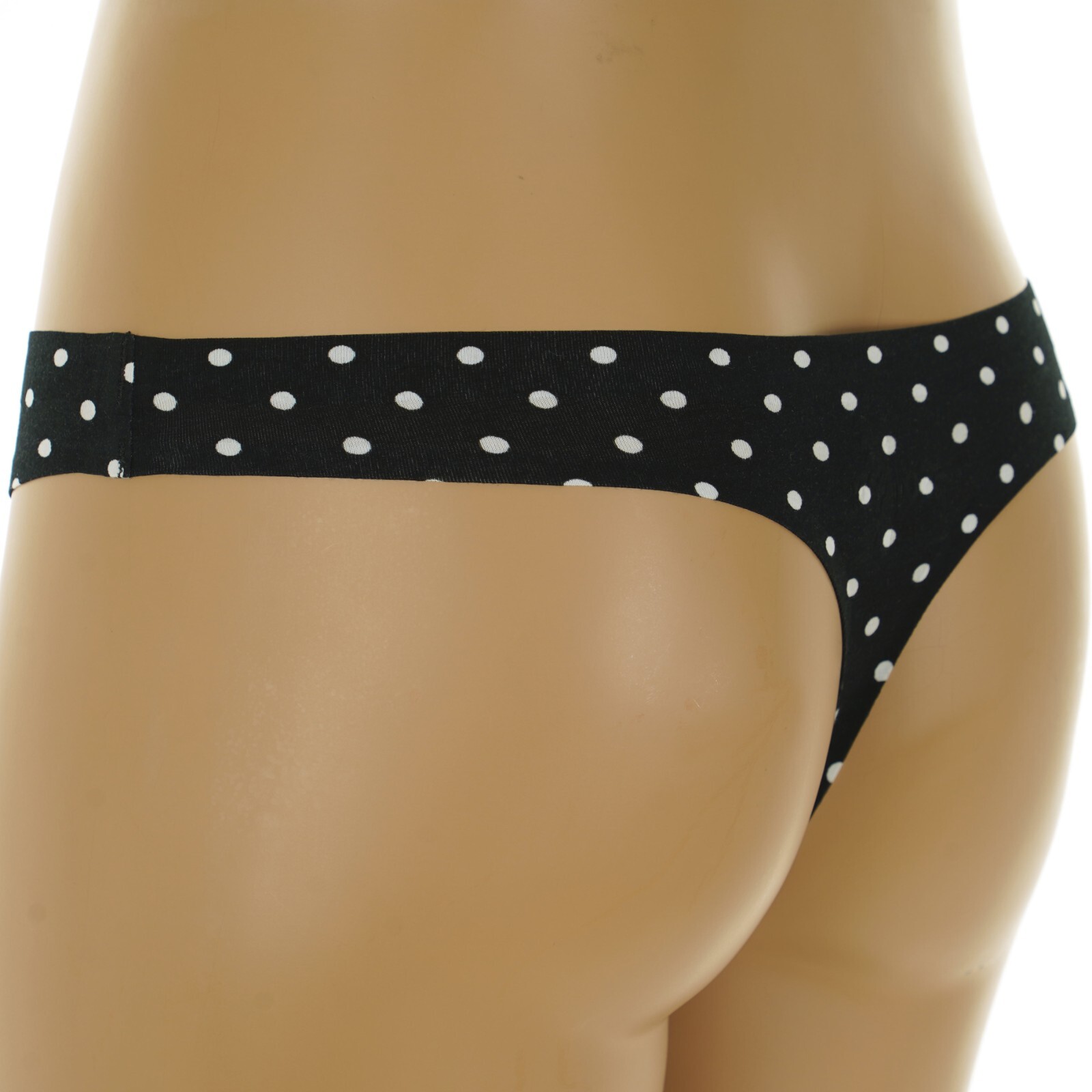 SO INTIMATES Junior’s Size 15-17 #SO83-005 X-LARGE Black & White POLKA DOT THONG