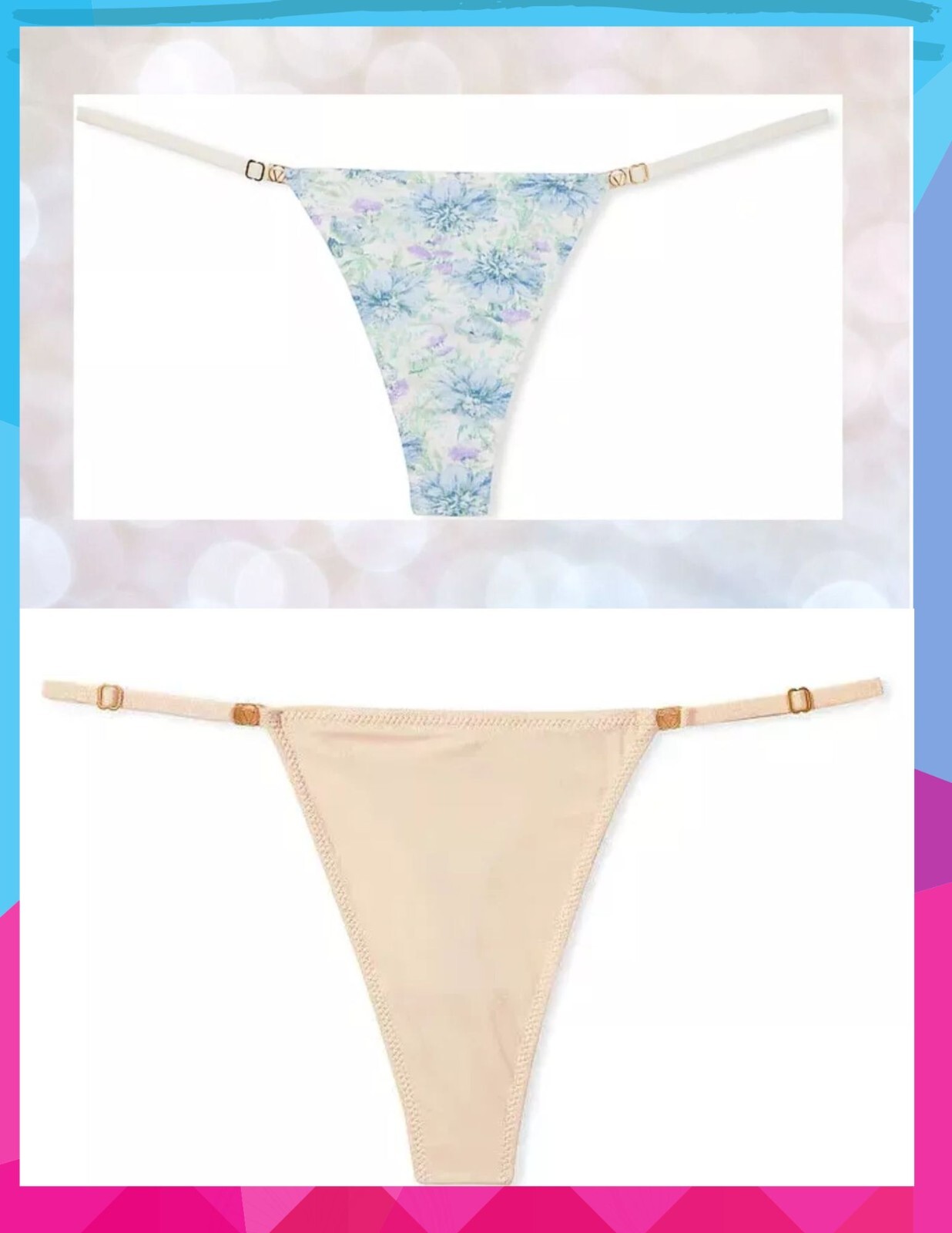 New w/tag Victoria’s Secret💖SET of 2(TWO)💖V-Strings 💖Size Medium