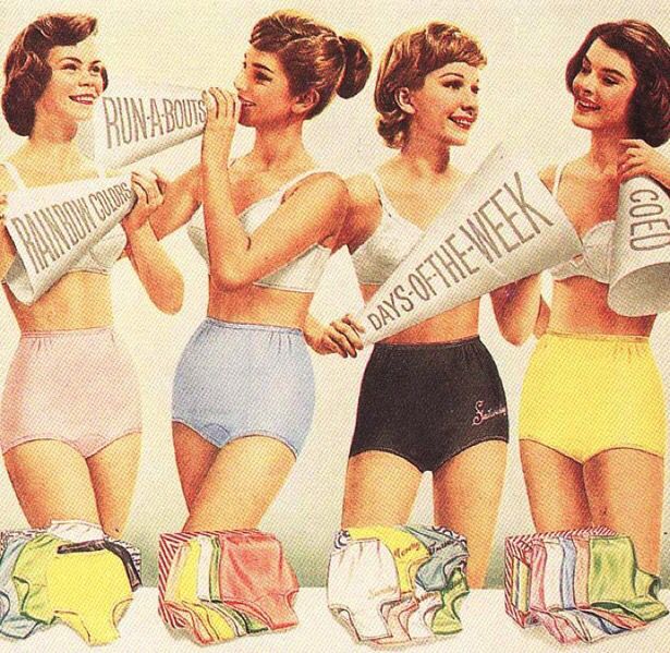 **VINTAGE FULL BRIEF NYLON PANTIES; DOUBLE LAYER NYLON CROTCH, RUTHE’S FASHIONS