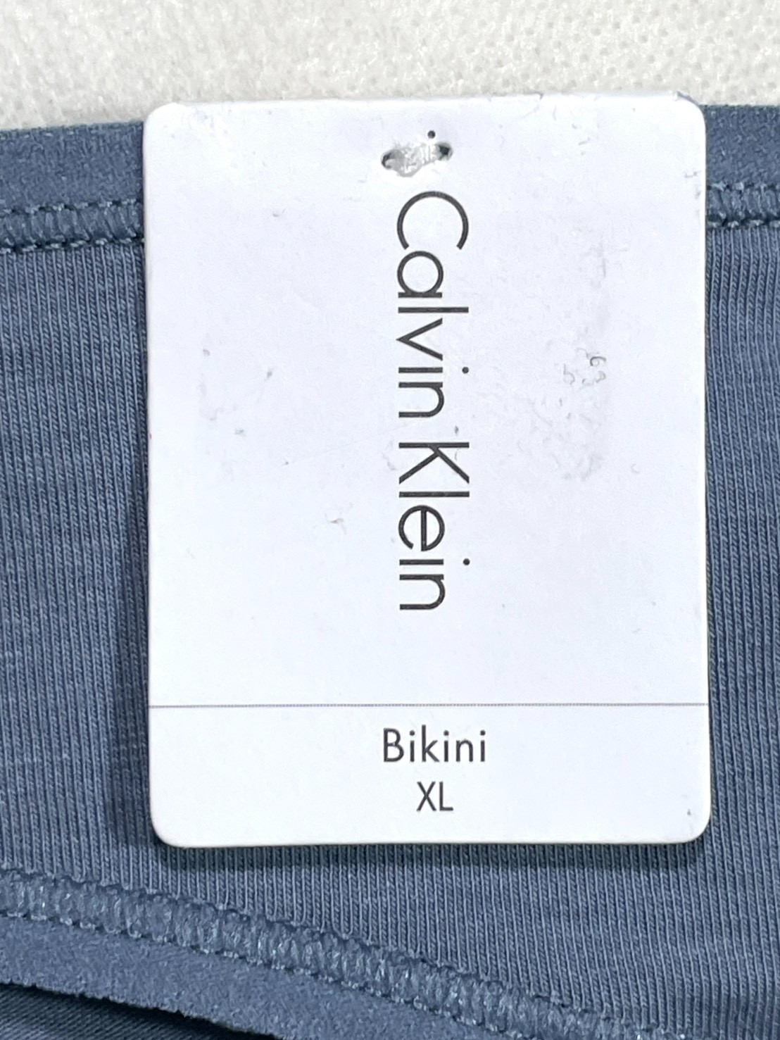 NWT Calvin Klein Size XL Cotton Form Bikini Underwear QD3644 Blue