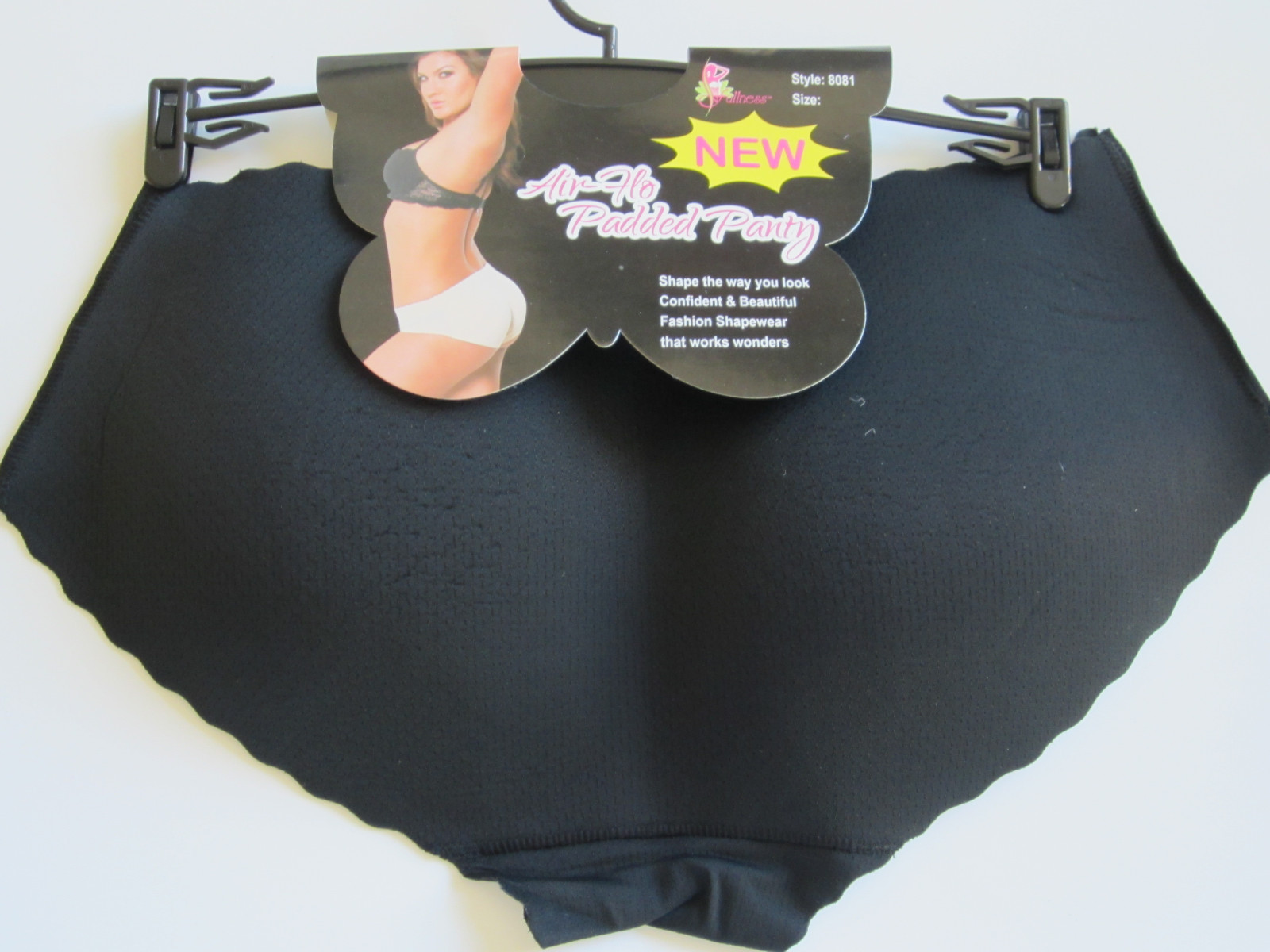 Molded FAKE Butt Enhancer Seamless Bikini NO SHOW PANTIES Booty Pop 8108 S-2X
