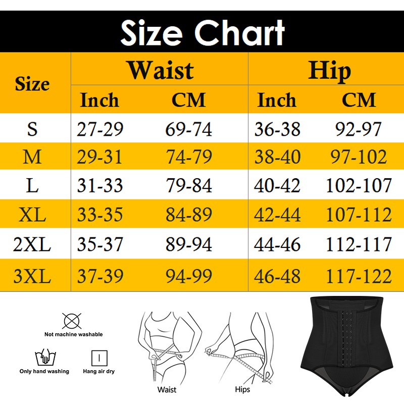 Fajas Colombianas High-Waist Tummy Control Shapewear Girdle Panties Body Shaper