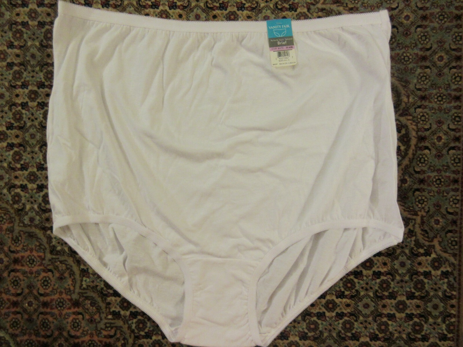 Vanity Fair Women’s Perfectly Yours 15318 Cotton Brief Panty White sz 11/4XL NWT