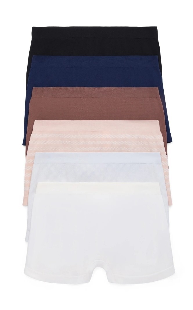 JOYSPUN Womens Seamless Boyshort Underwear 6 Pack Sizes XS-XL *See Discounts
