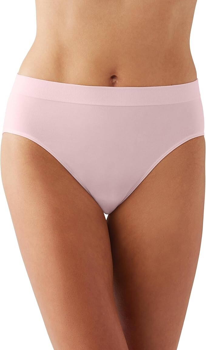 WACOAL 834175 ~BALLET SLIPPER PINK ~ B-SMOOTH HI-CUT BRIEF PANTIES ~ LARGE