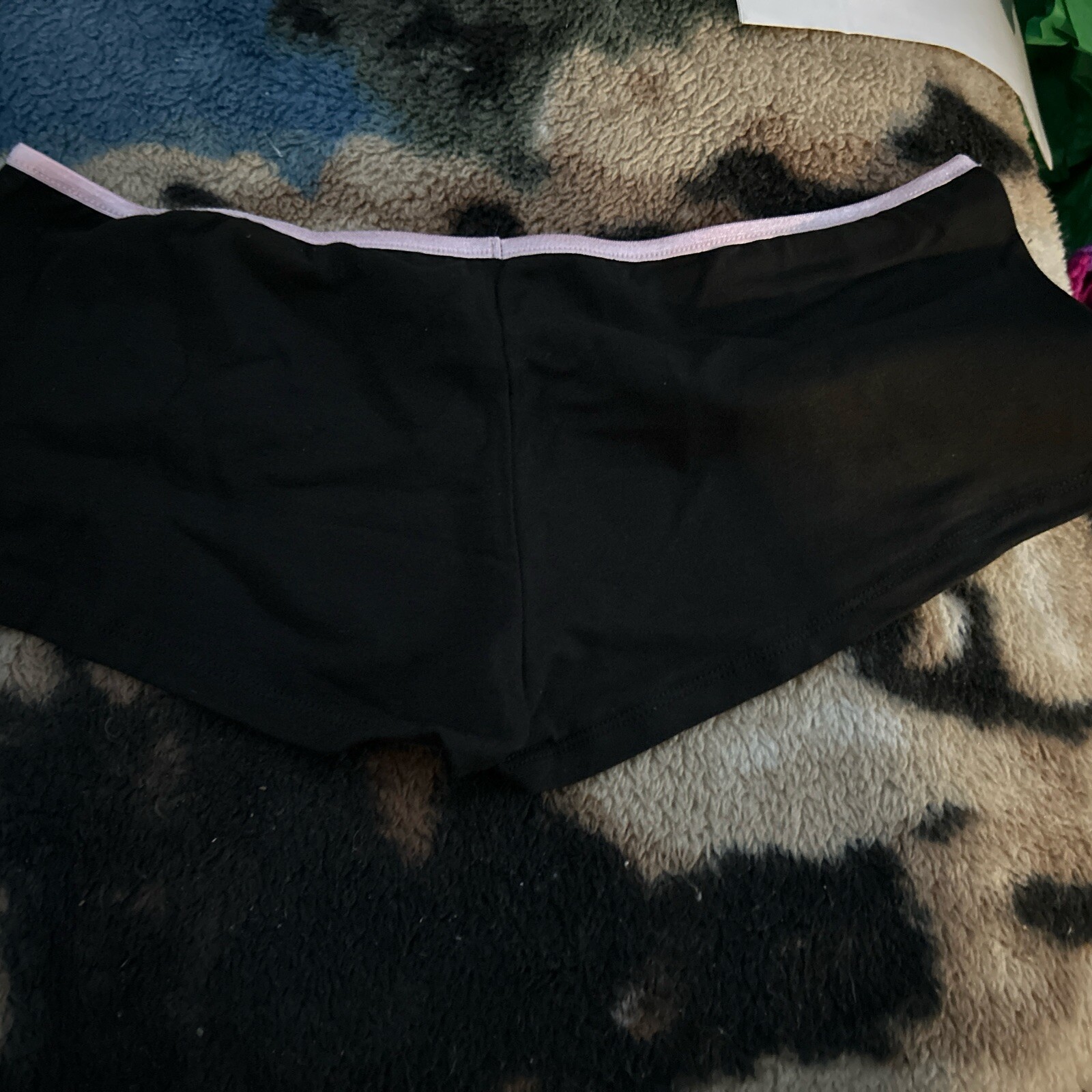 7 Pairs Of Black Cheeky Women Underwear Sz L Unbranded NWOT