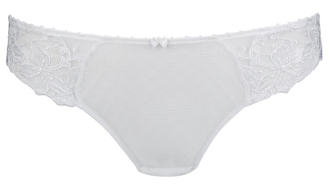 AUBADE WANDERING LOVE LINGERIE FR 4 EUR 42 UK US L Italian Panties White EF27